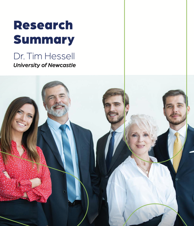 Research Summary Dr. Tim Hessell University of Newcastle