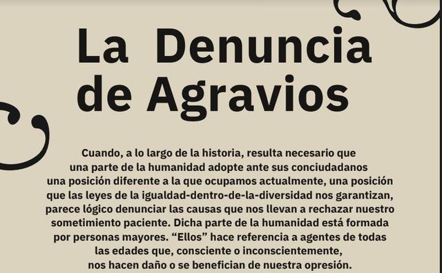 La Denuncia de Agravios