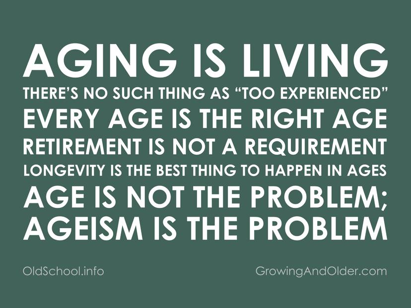 AGING IS LIVING yard signs and swag