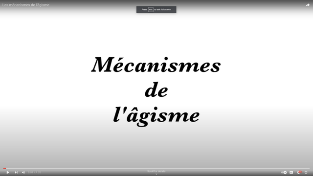 Les mécanismes de l'âgisme