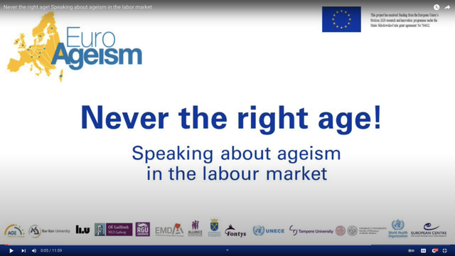 Never the right age! Speaking about ageism in the labor market