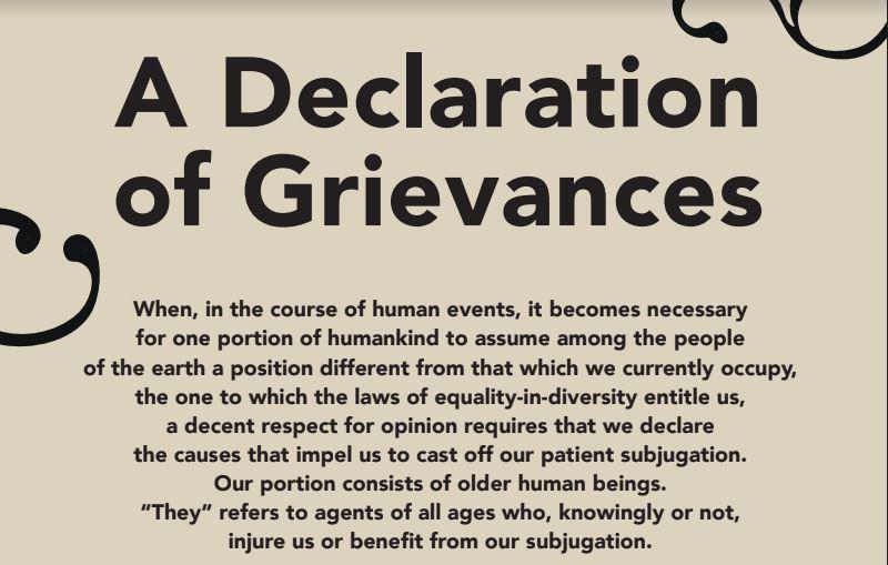 A Declaration of Grievances