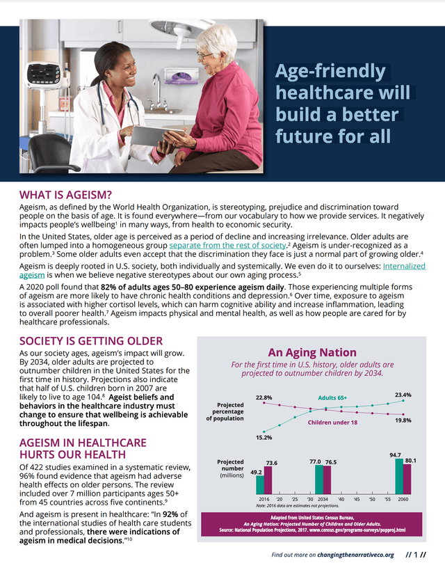 The Campaign's Paper on Ageism in Healthcare