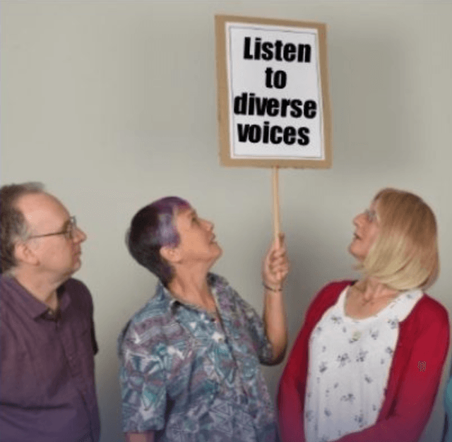 Listen to diverse voices