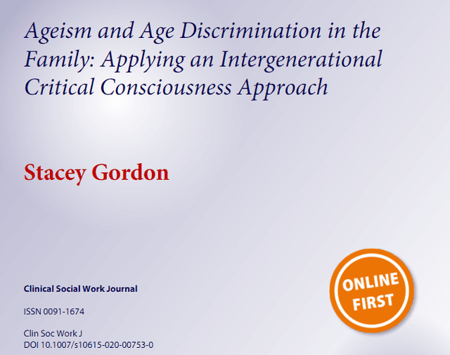 Ageism & Age Discrimination in the Family: Applying an Intergenerational Critical Consciousness Approach