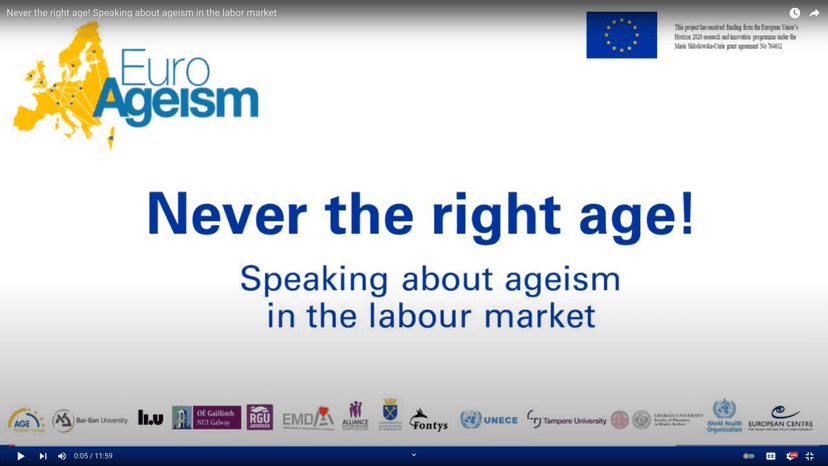 Never the right age! Speaking about ageism in the labor market